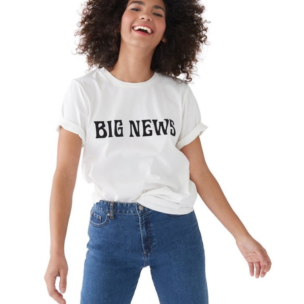 Ban.do Big News Graphic Tee NWOT